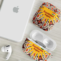 Iraq Kurdistan Region AirPods Case Traditional Pattern Yellow Red Green - Wonder Print Shop