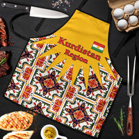 Iraq Kurdistan Region Apron Traditional Pattern Yellow Red Green - Wonder Print Shop