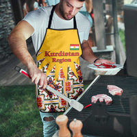 Iraq Kurdistan Region Apron Traditional Pattern Yellow Red Green - Wonder Print Shop