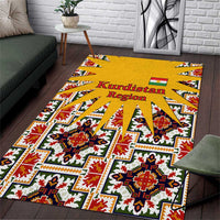 Iraq Kurdistan Region Area Rug Traditional Pattern Yellow Red Green - Wonder Print Shop
