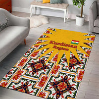 Iraq Kurdistan Region Area Rug Traditional Pattern Yellow Red Green - Wonder Print Shop