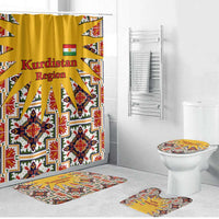 Iraq Kurdistan Region Bathroom Set Traditional Pattern Yellow Red Green - Wonder Print Shop