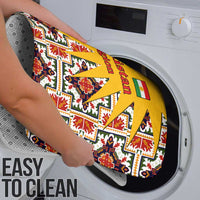 Iraq Kurdistan Region Bathroom Set Traditional Pattern Yellow Red Green - Wonder Print Shop