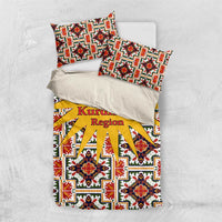 Iraq Kurdistan Region Bedding Set Traditional Pattern Yellow Red Green - Wonder Print Shop