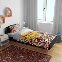 Iraq Kurdistan Region Bedding Set Traditional Pattern Yellow Red Green - Wonder Print Shop