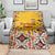 Iraq Kurdistan Region Blanket Traditional Pattern Yellow Red Green - Wonder Print Shop