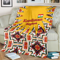 Iraq Kurdistan Region Blanket Traditional Pattern Yellow Red Green - Wonder Print Shop