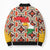 Iraq Kurdistan Region Bomber Puffer Jacket Traditional Pattern Yellow Red Green - Wonder Print Shop