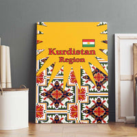 Iraq Kurdistan Region Canvas Wall Art Traditional Pattern Yellow Red Green - Wonder Print Shop