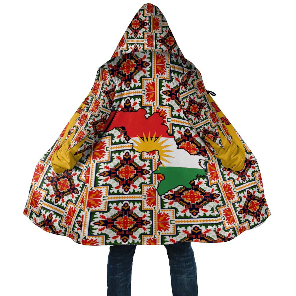 Iraq Kurdistan Region Cloak Traditional Pattern Yellow Red Green - Wonder Print Shop