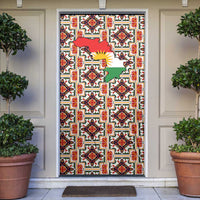 Iraq Kurdistan Region Door Cover Traditional Pattern Yellow Red Green - Wonder Print Shop