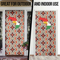 Iraq Kurdistan Region Door Cover Traditional Pattern Yellow Red Green - Wonder Print Shop