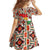 Iraq Kurdistan Region Family Matching Off Shoulder Maxi Dress and Hawaiian Shirt Traditional Pattern Yellow Red Green - Wonder Print Shop