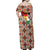 Iraq Kurdistan Region Family Matching Off Shoulder Maxi Dress and Hawaiian Shirt Traditional Pattern Yellow Red Green - Wonder Print Shop