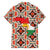 Iraq Kurdistan Region Family Matching Puletasi and Hawaiian Shirt Traditional Pattern Yellow Red Green - Wonder Print Shop