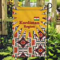 Iraq Kurdistan Region Garden Flag Traditional Pattern Yellow Red Green - Wonder Print Shop