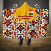 Iraq Kurdistan Region Hooded Blanket Traditional Pattern Yellow Red Green - Wonder Print Shop