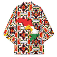 Iraq Kurdistan Region Kimono Traditional Pattern Yellow Red Green - Wonder Print Shop