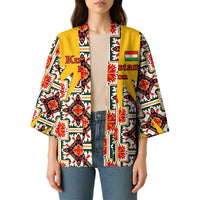 Iraq Kurdistan Region Kimono Traditional Pattern Yellow Red Green - Wonder Print Shop