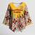Iraq Kurdistan Region Kimono Sleeve Blouse Traditional Pattern Yellow Red Green - Wonder Print Shop