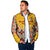 Iraq Kurdistan Region Padded Jacket Traditional Pattern Yellow Red Green - Wonder Print Shop