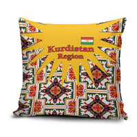 Iraq Kurdistan Region Pillow Cover Traditional Pattern Yellow Red Green - Wonder Print Shop