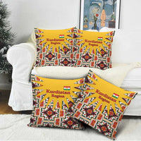 Iraq Kurdistan Region Pillow Cover Traditional Pattern Yellow Red Green - Wonder Print Shop