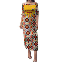 Iraq Kurdistan Region Puletasi Traditional Pattern Yellow Red Green - Wonder Print Shop