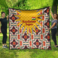 Iraq Kurdistan Region Quilt Traditional Pattern Yellow Red Green - Wonder Print Shop