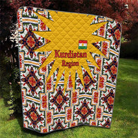 Iraq Kurdistan Region Quilt Traditional Pattern Yellow Red Green - Wonder Print Shop