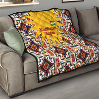Iraq Kurdistan Region Quilt Traditional Pattern Yellow Red Green - Wonder Print Shop