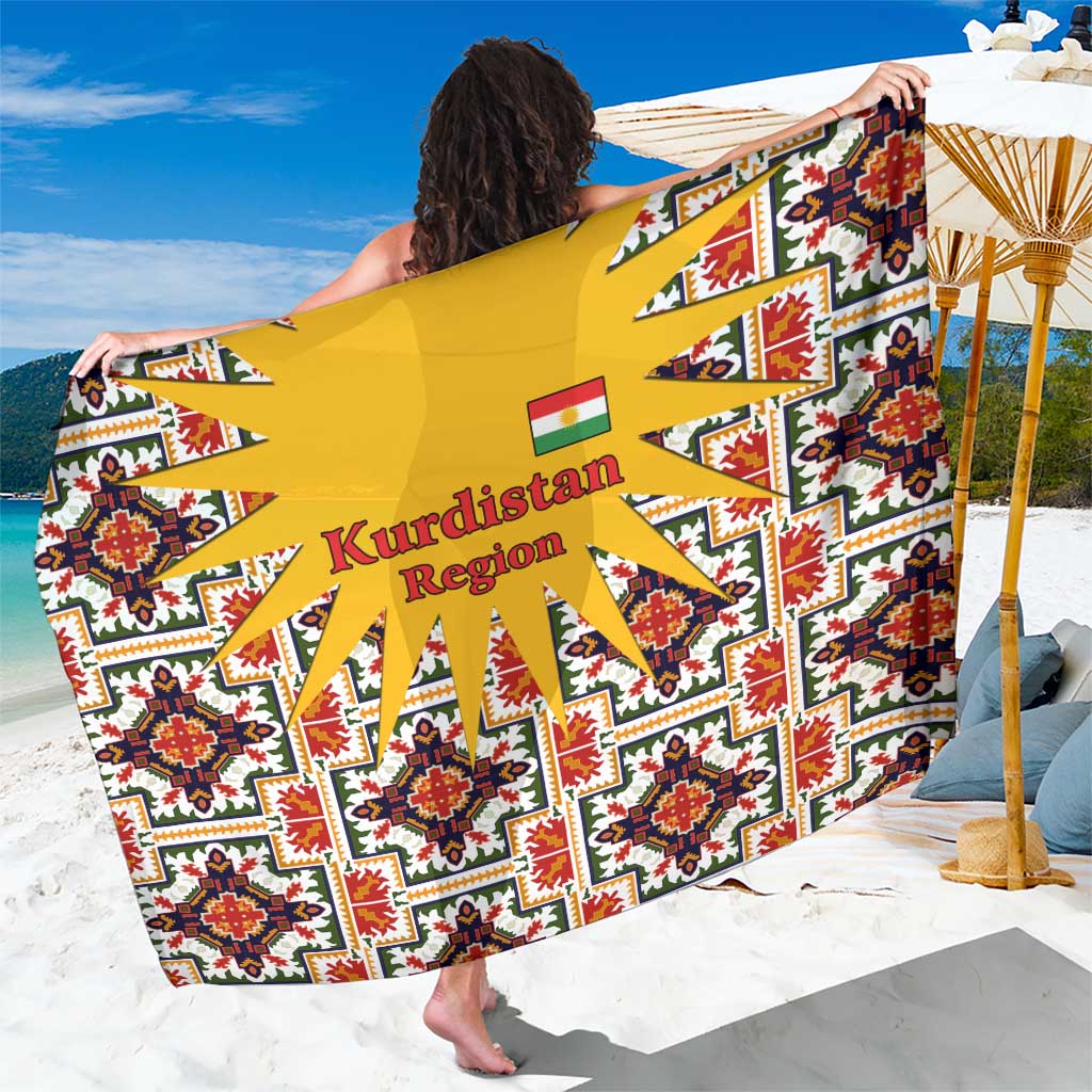 Iraq Kurdistan Region Sarong Traditional Pattern Yellow Red Green - Wonder Print Shop
