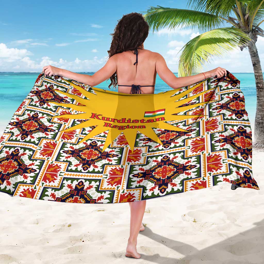 Iraq Kurdistan Region Sarong Traditional Pattern Yellow Red Green - Wonder Print Shop