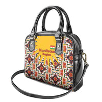 Iraq Kurdistan Region Shoulder Handbag Traditional Pattern Yellow Red Green - Wonder Print Shop