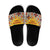 Iraq Kurdistan Region Slide Sandals Traditional Pattern Yellow Red Green - Wonder Print Shop