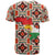 Iraq Kurdistan Region T Shirt Traditional Pattern Yellow Red Green - Wonder Print Shop