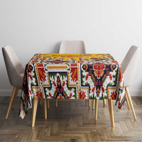 Iraq Kurdistan Region Tablecloth Traditional Pattern Yellow Red Green - Wonder Print Shop