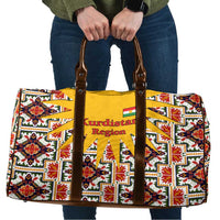 Iraq Kurdistan Region Travel Bag Traditional Pattern Yellow Red Green - Wonder Print Shop