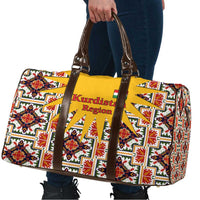 Iraq Kurdistan Region Travel Bag Traditional Pattern Yellow Red Green - Wonder Print Shop