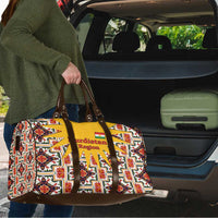 Iraq Kurdistan Region Travel Bag Traditional Pattern Yellow Red Green - Wonder Print Shop