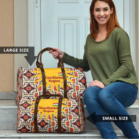 Iraq Kurdistan Region Travel Bag Traditional Pattern Yellow Red Green - Wonder Print Shop