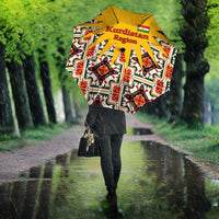 Iraq Kurdistan Region Umbrella Traditional Pattern Yellow Red Green - Wonder Print Shop