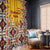 Iraq Kurdistan Region Window Curtain Traditional Pattern Yellow Red Green - Wonder Print Shop