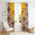 Iraq Kurdistan Region Window Curtain Traditional Pattern Yellow Red Green - Wonder Print Shop
