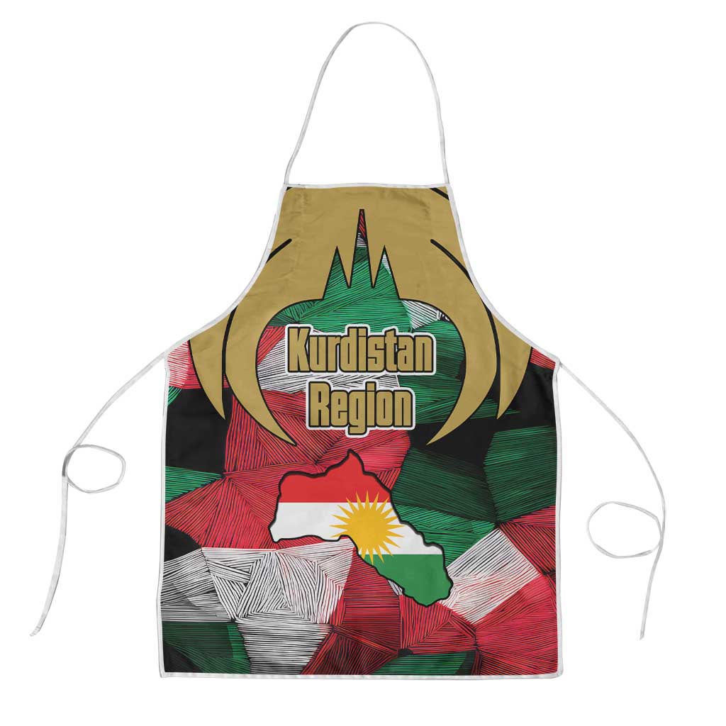Kurdistan Region Iraq Apron Eagle Emblem Red Green Black - Wonder Print Shop
