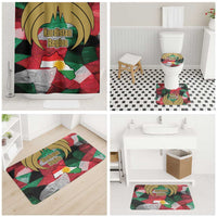 Kurdistan Region Iraq Bathroom Set Eagle Emblem Red Green Black - Wonder Print Shop