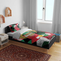 Kurdistan Region Iraq Bedding Set Eagle Emblem Red Green Black - Wonder Print Shop