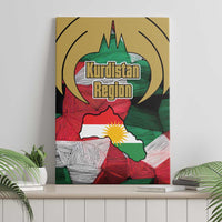 Kurdistan Region Iraq Canvas Wall Art Eagle Emblem Red Green Black - Wonder Print Shop