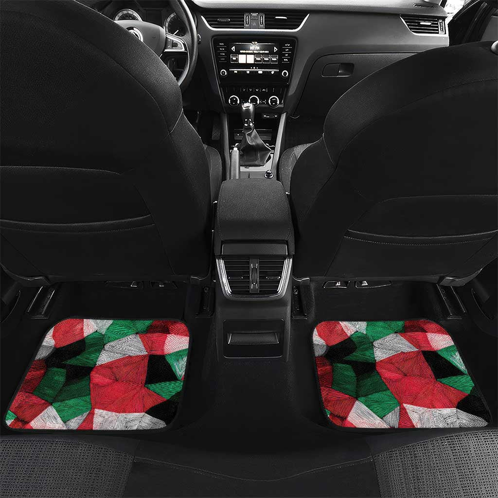 Kurdistan Region Iraq Car Mats Eagle Emblem Red Green Black - Wonder Print Shop