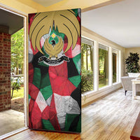 Kurdistan Region Iraq Door Cover Eagle Emblem Red Green Black - Wonder Print Shop
